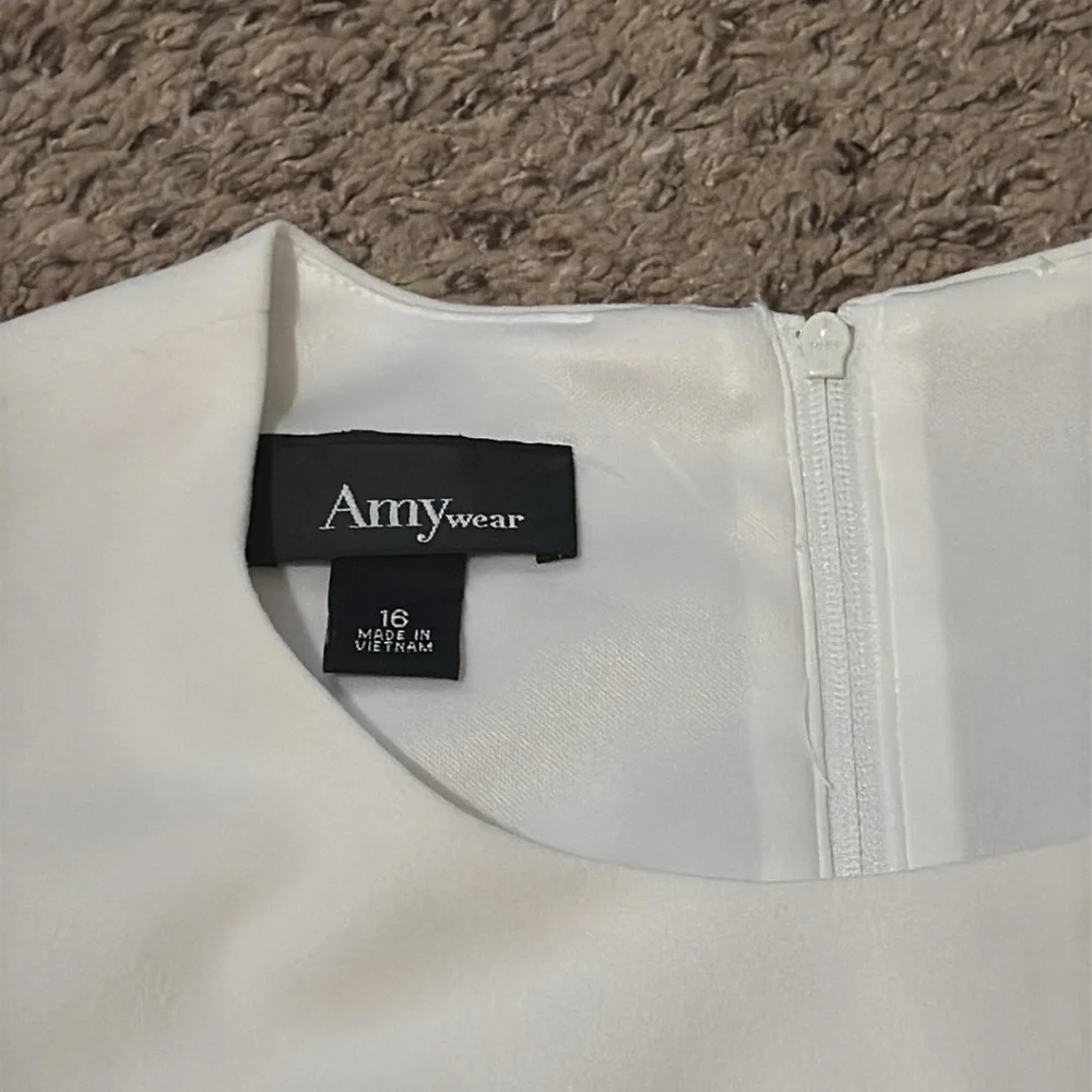 Amy Byer Girls Hanky Hem Dressy Dress with Bow Detail Size 16